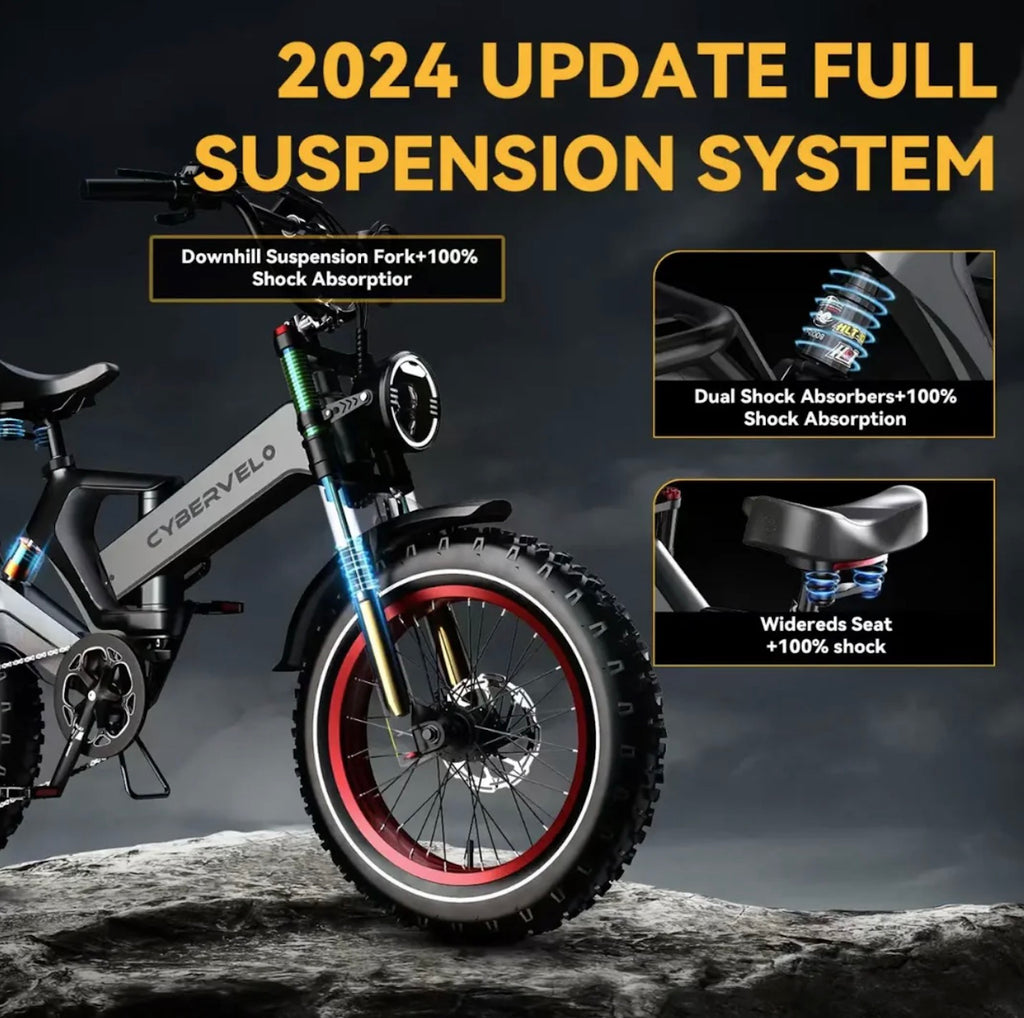 Foldable E-bike Up to 100Mile - 35mph - Low Stock
