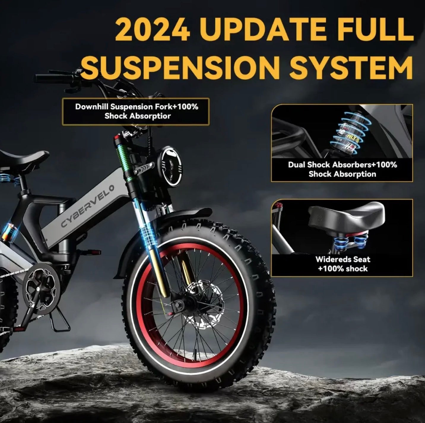 Foldable E-bike Up to 100Mile - 35mph - Low Stock