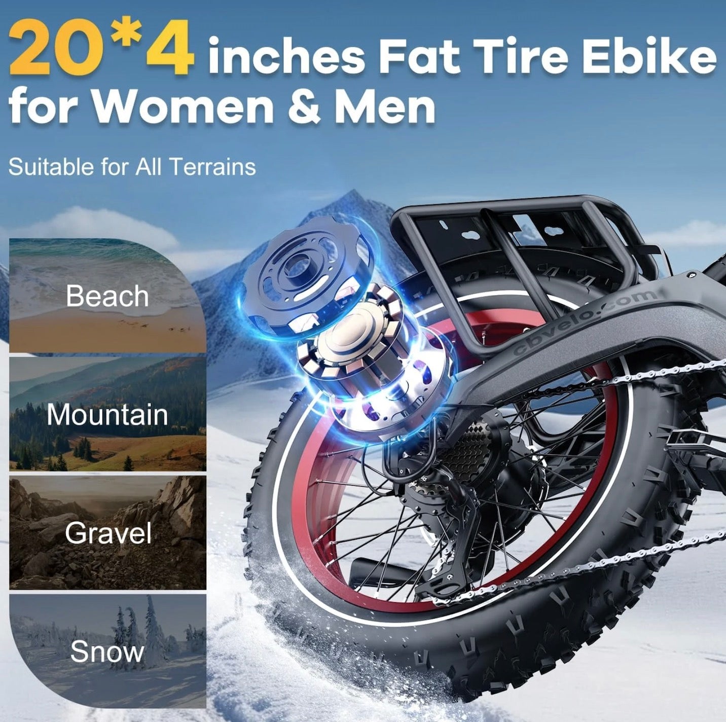 Foldable E-bike Up to 100Mile - 35mph - Low Stock
